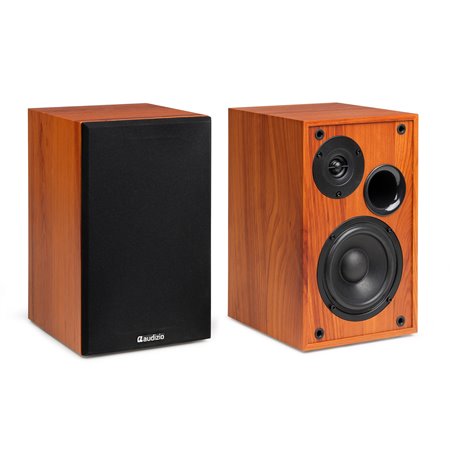 KS02 JUEGO DE ALTAVOCES DE ESTANTERÍA ACTIVOS 80W BT MADERA