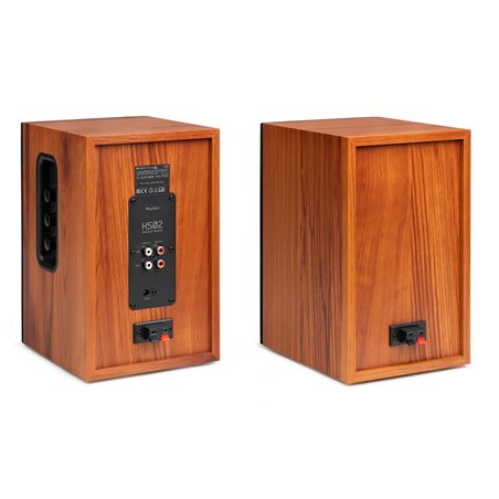 KS02 JUEGO DE ALTAVOCES DE ESTANTERÍA ACTIVOS 80W BT MADERA