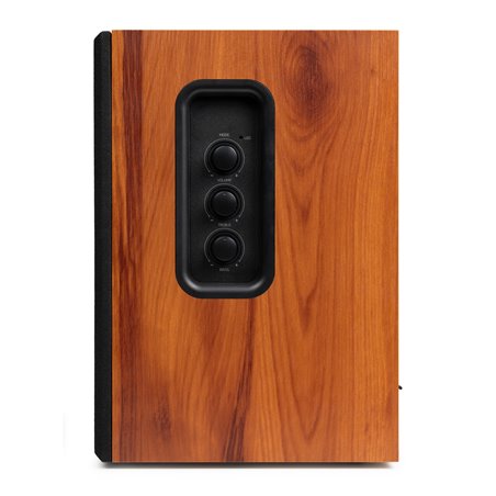 KS02 JUEGO DE ALTAVOCES DE ESTANTERÍA ACTIVOS 80W BT MADERA