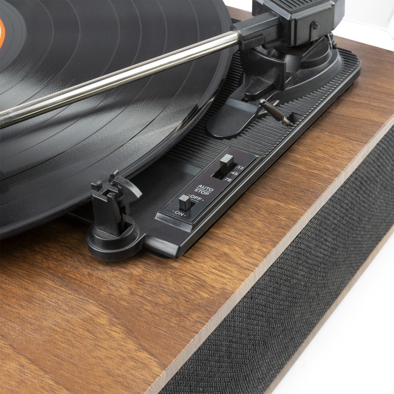 RP161 GIRADISCOS HQ BT MADERA CASTAÑO