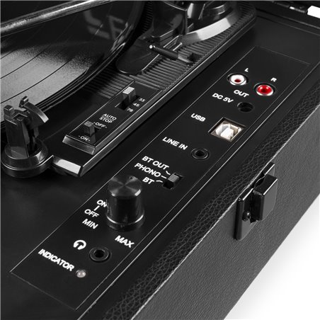 RP118B GIRADISCOS MALETA CON BT IN/OUT