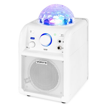 SBS50W BT BAFLE KARAOKE BLANCO CON BOLA LED