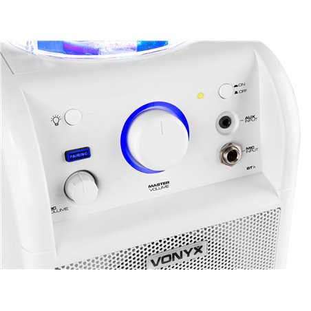 SBS50W BT BAFLE KARAOKE BLANCO CON BOLA LED