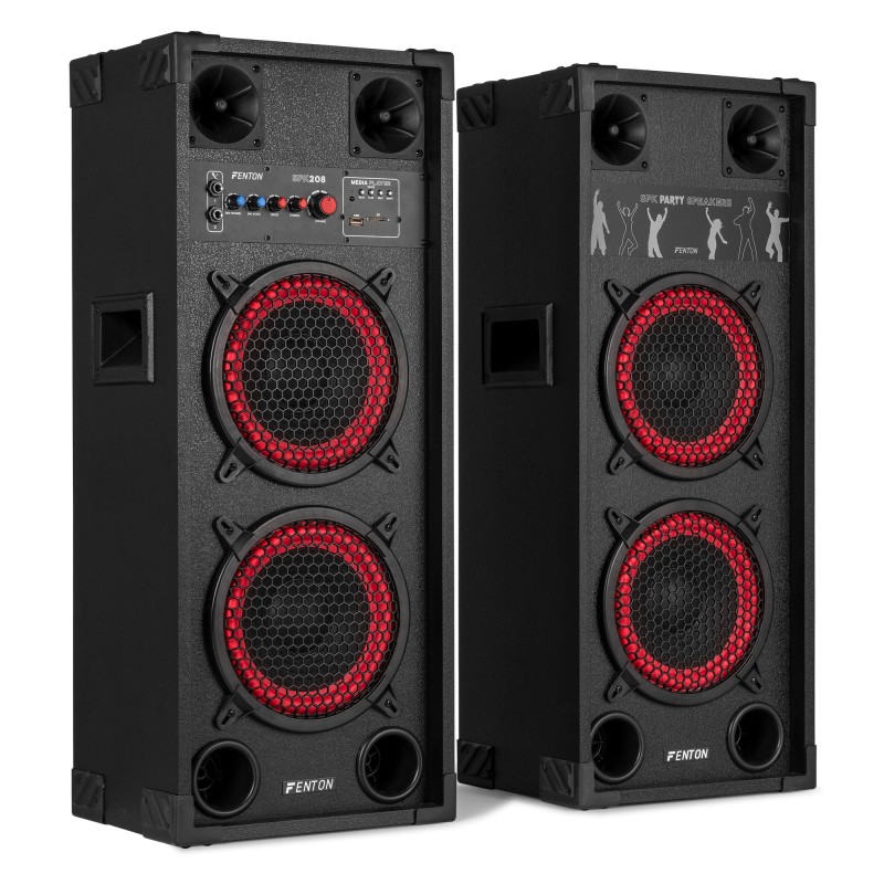 SPK-208 JUEGO DE ALTAVOCES ACTIVOS PA 2 X 8" BT
