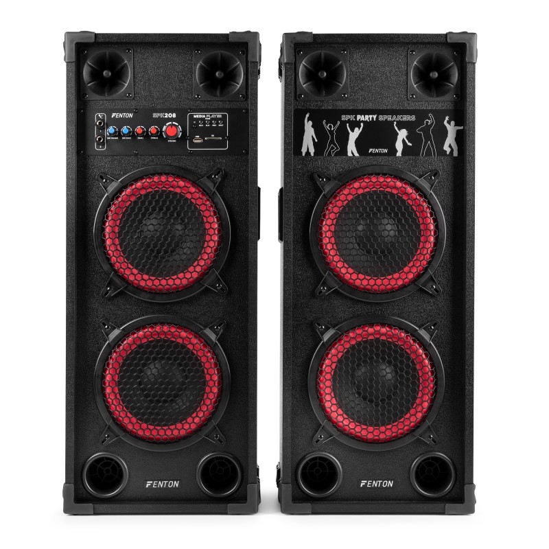 SPK-208 JUEGO DE ALTAVOCES ACTIVOS PA 2 X 8" BT