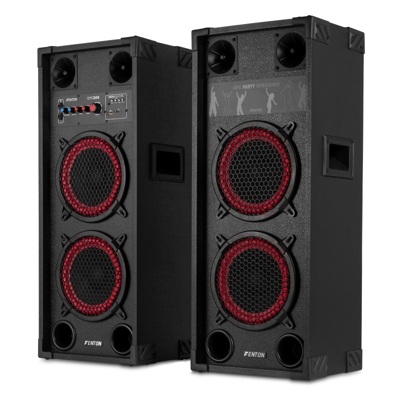 SPK-208 JUEGO DE ALTAVOCES ACTIVOS PA 2 X 8" BT