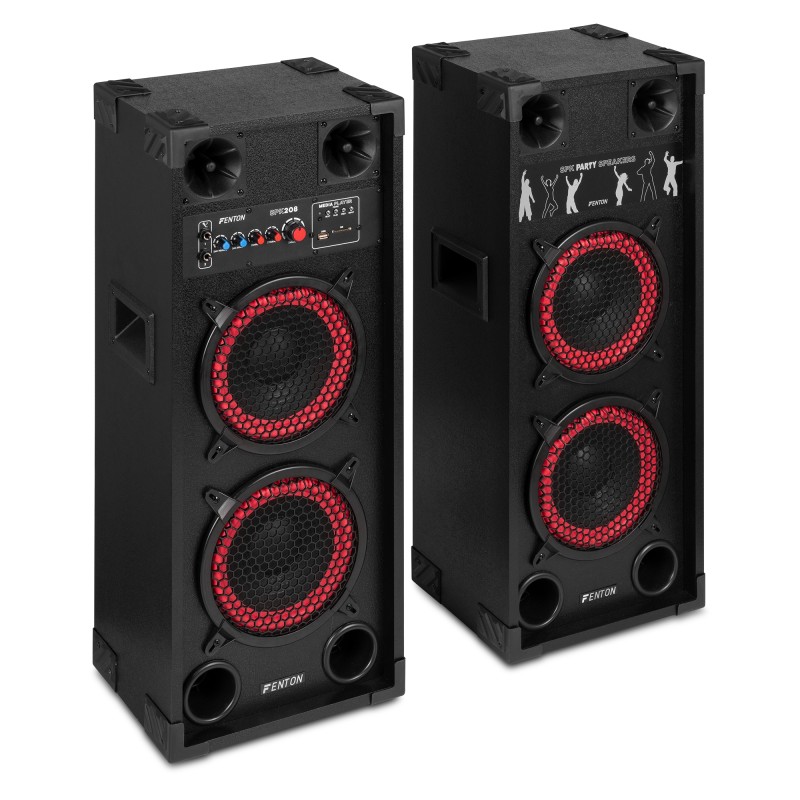 SPK-208 JUEGO DE ALTAVOCES ACTIVOS PA 2 X 8" BT