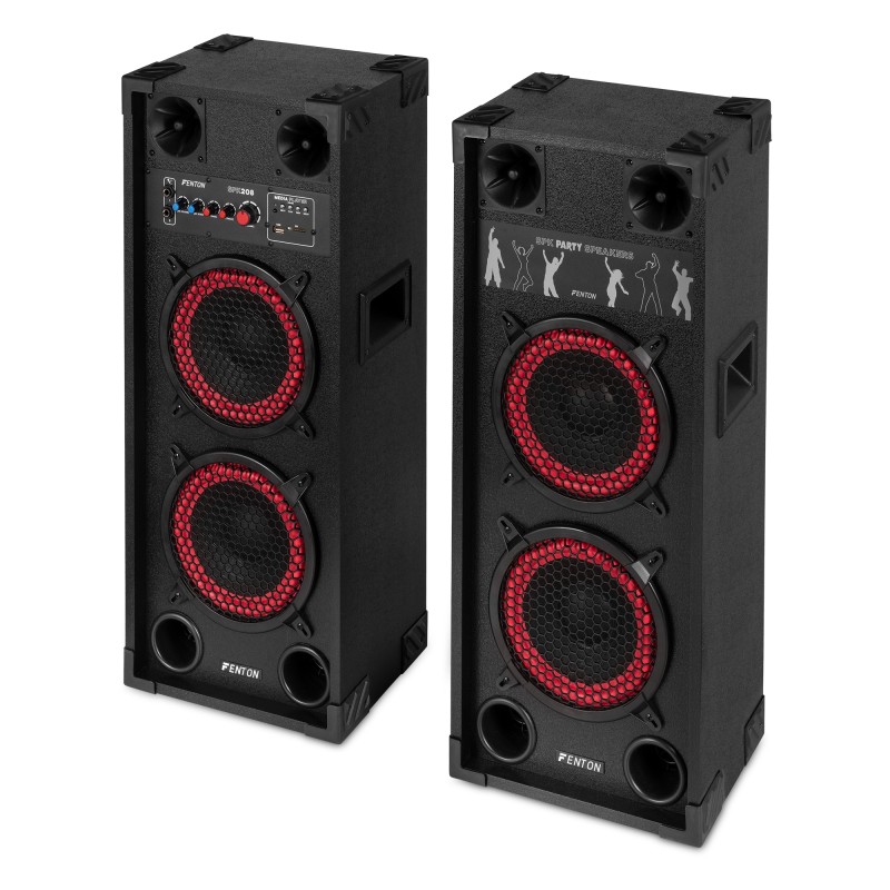 SPK-208 JUEGO DE ALTAVOCES ACTIVOS PA 2 X 8" BT