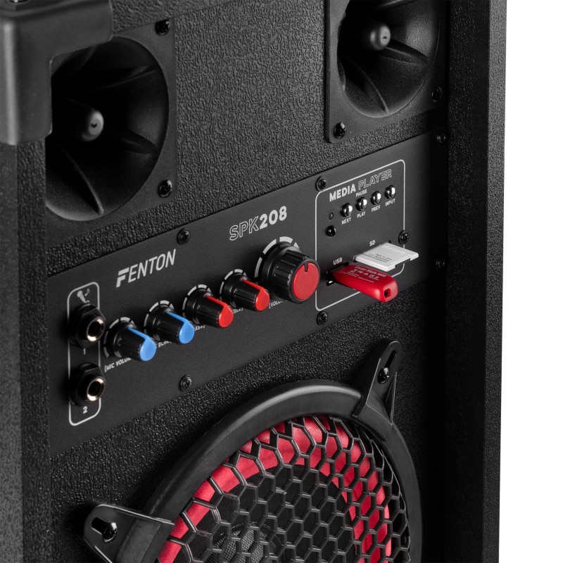 SPK-208 JUEGO DE ALTAVOCES ACTIVOS PA 2 X 8" BT