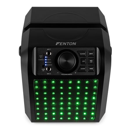 KAR50B ALTAVOZ KARAOKE CON EFECTO DE LUZ LED NEGRO