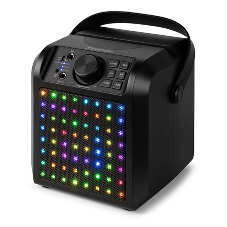 KAR50B ALTAVOZ KARAOKE CON EFECTO DE LUZ LED NEGRO