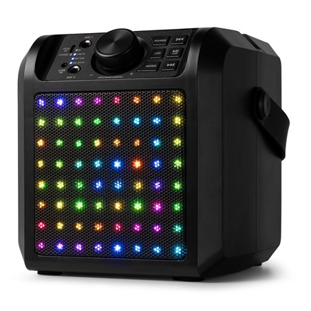 KAR50B ALTAVOZ KARAOKE CON EFECTO DE LUZ LED NEGRO