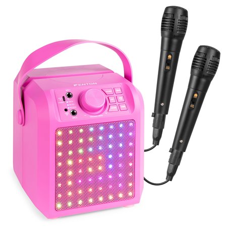 KAR50P ALTAVOZ KARAOKE CON EFECTO DE LUZ LED ROSA