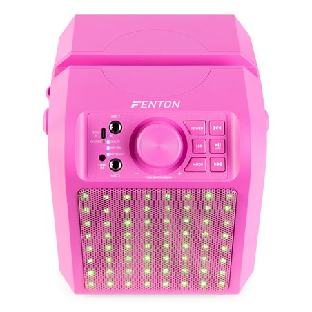 KAR50P ALTAVOZ KARAOKE CON EFECTO DE LUZ LED ROSA