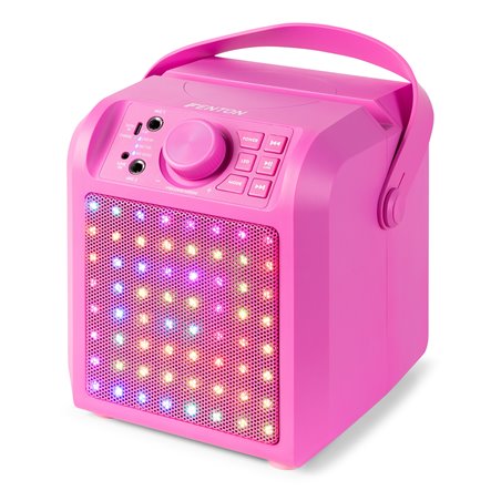 KAR50P ALTAVOZ KARAOKE CON EFECTO DE LUZ LED ROSA