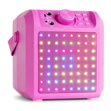KAR50P ALTAVOZ KARAOKE CON EFECTO DE LUZ LED ROSA