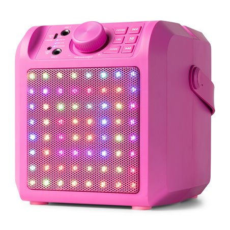 KAR50P ALTAVOZ KARAOKE CON EFECTO DE LUZ LED ROSA