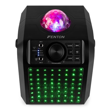 KAR55B ALTAVOZ KARAOKE CON LED JELLY BALL NEGRO