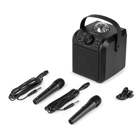 KAR55B ALTAVOZ KARAOKE CON LED JELLY BALL NEGRO