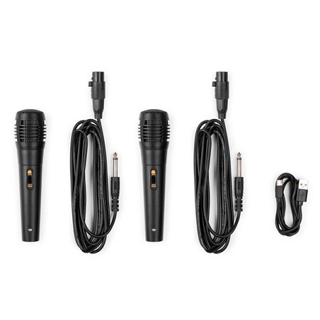 KAR55B ALTAVOZ KARAOKE CON LED JELLY BALL NEGRO