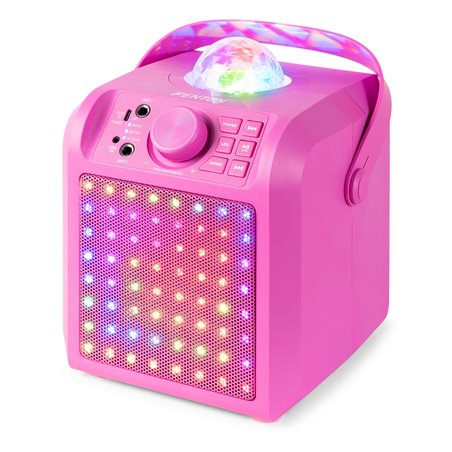 KAR55P ALTAVOZ KARAOKE CON LED JELLY BALL ROSA