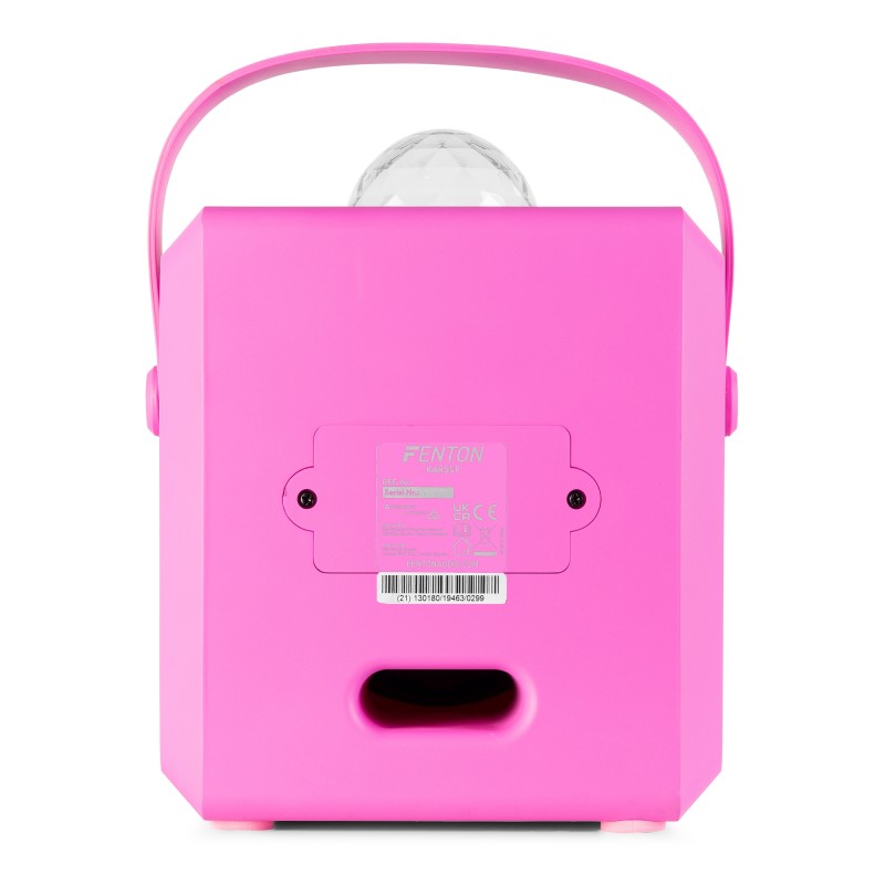 KAR55P ALTAVOZ KARAOKE CON LED JELLY BALL ROSA