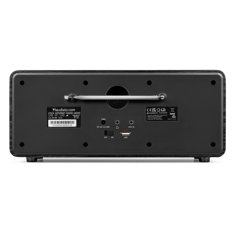 FOZA RADIO WIFI INTERNET ESTÉREO CON DAB + NEGRO