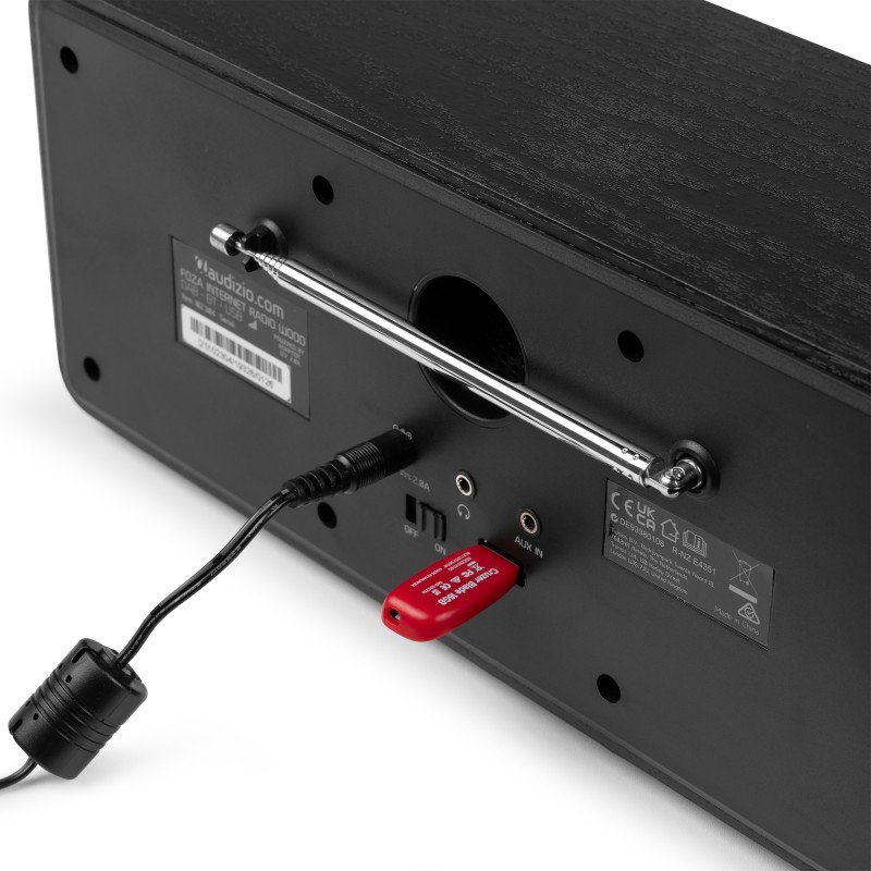 FOZA RADIO WIFI INTERNET ESTÉREO CON DAB + NEGRO