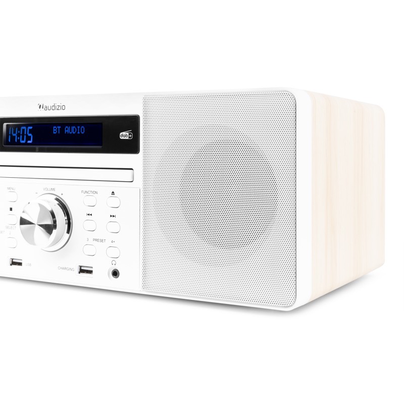 PRATO SISTEMA MUSICAL TODO-EN-UNO CD/DAB+ BLANCO
