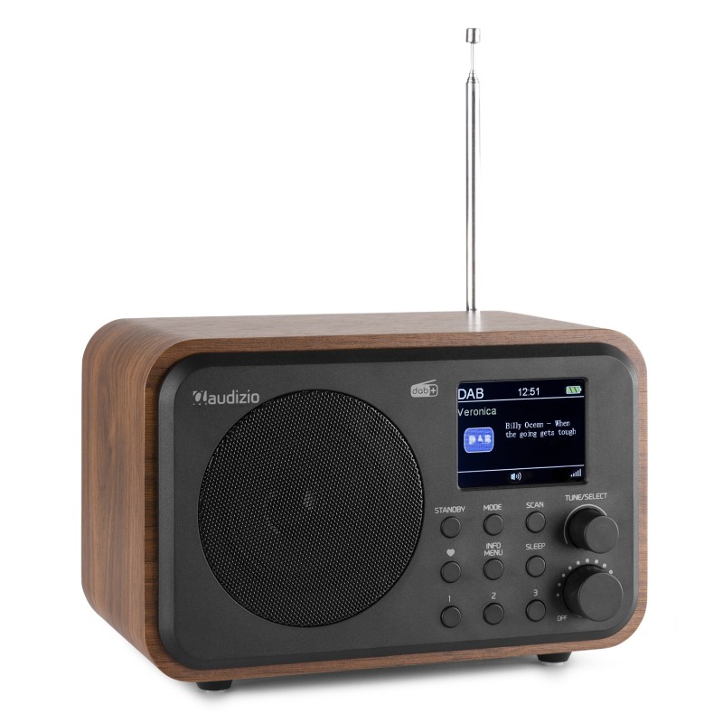 MILAN DAB+ RADIO CON BATERÍA MADERA