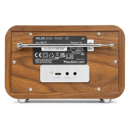 MILAN DAB+ RADIO CON BATERÍA PLATA