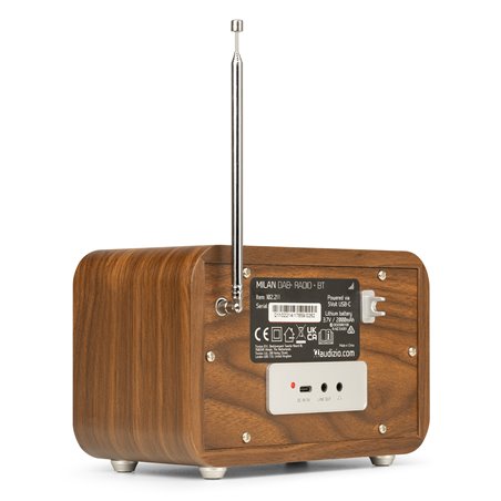 MILAN DAB+ RADIO CON BATERÍA PLATA