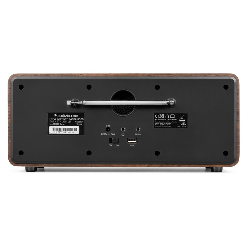 FOZA RADIO WIFI INTERNET ESTÉREO CON DAB + MADERA