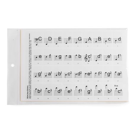 KB-KEY PEGATINAS NO PERMANENTES DE NOTAS PARA TECLADO