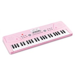 KD49P TECLADO ELECTRÓNICO 49 TECLAS CON BATERÍA ROSA
