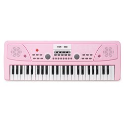 KD49P TECLADO ELECTRÓNICO 49 TECLAS CON BATERÍA ROSA 2
