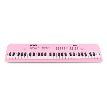 KD54 TECLADO ELECTRÓNICO 54 TECLAS CON BATERÍA ROSA
