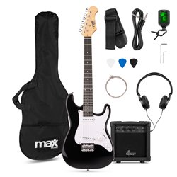 GIGKIT JUNIOR CONJUNTO GUITARRA ELÉCTRICA NEGRO 3/4