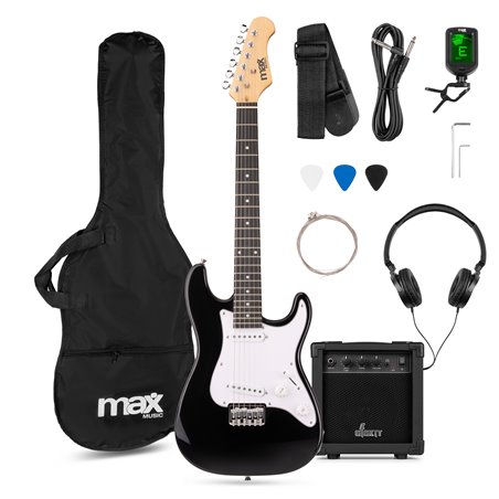 GIGKIT JUNIOR CONJUNTO GUITARRA ELÉCTRICA NEGRO 3/4