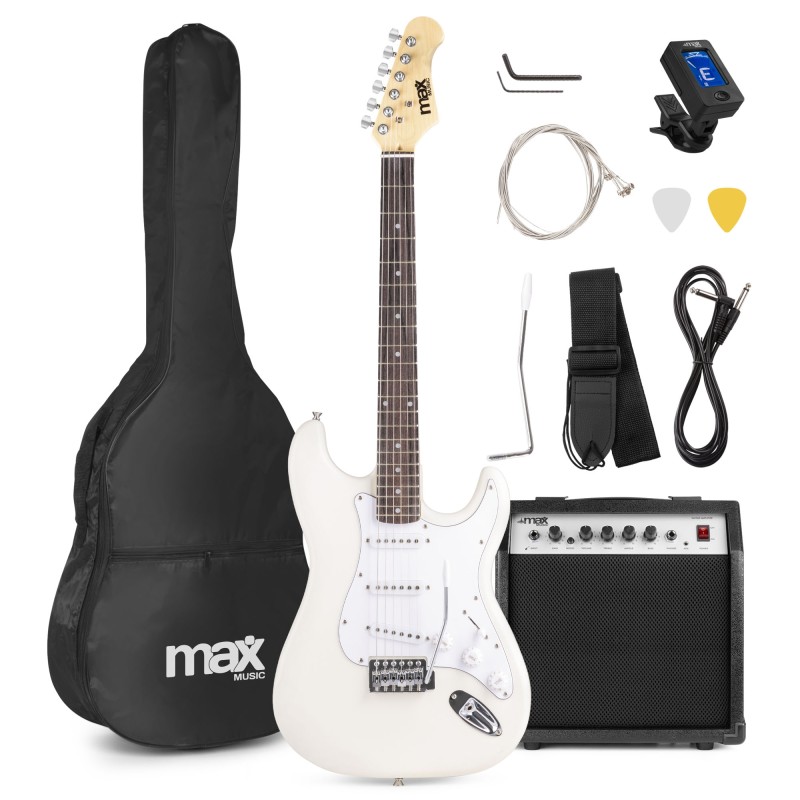 GIGKIT CONJUNTO GUITARRA ELÉCTRICA BLANCO